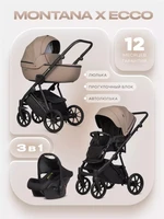 Коляска 3 в 1 Riko Basic Montana X Ecco 22 Beige 5907729455546