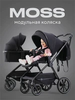 Коляска 2 в 1 Rant Moss Midnight black 4670078642516