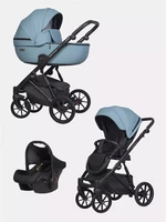 Коляска 3 в 1 Riko Basic Montana Ecco 16 Blue 5907729453146