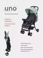 Коляска прогулочная Rant Basic Uno Ocean green 4670078627889