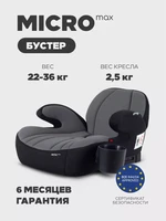 Автокресло-бустер Rant Micro MAX Isofix группа 3 (22-36 кг) Grey 4640575300318