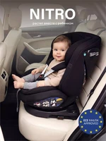 Автокресло Rant Nitro new isofix группа 0/1/2/3 (0-36 кг) Black 4670078668585