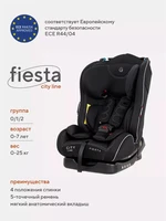 Автокресло Rant Fiesta City line 0/1/2 (0-25 кг) black 4630053756669