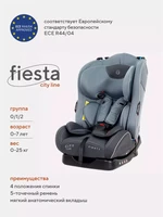 Автокресло Rant Fiesta City line 0/1/2 (0-25 кг) grey 4630053756683