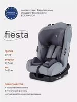 Автокресло Rant Basic Fiesta 0/1/2 (0-25 кг) Grey 4670078625175