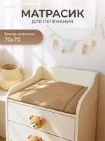 Пеленальный матрасик Rant 70x70 latte 4670078663382