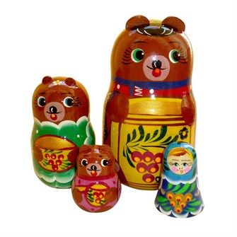 Матрешка сказка Три медведя 1847