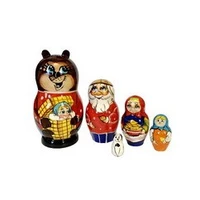 Матрешка сказка Маша и медведь (большая) 123213
