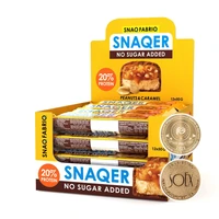 Батончик  в шоколаде "SNAQER" - Арахис и карамель (12 штук) 396225319