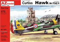 AZ7575  авиация  Curtiss Hawk 75 Over Africa  (1:72) 8592017AZ0757