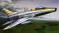 01649  авиация  F-100D Super Sabre  (1:72) 9580208016498