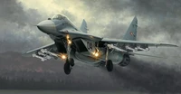 01674  авиация  M&amp;G-29A Fulcrum (izdeliye 9.12)  (1:72) 9580208016740