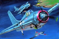 02225  авиация  Grumman F4F-3 "Wildcat" (Late)  (1:32) 2000002110910