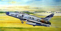 02232  авиация  F-100D Super Sabre  (1:32) 9580208022321