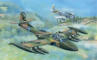 02888  авиация  US A-37A Dragonfly Light Ground-Attack Aircraft  (1:48) 9580208028880