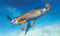09012  авиация  Messerschmitt Bf 109F-4 Trop  (1:48) 2000000132488