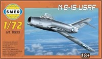 0933  авиация  M&amp;G-15 USAF  (1:72) 8594877009331