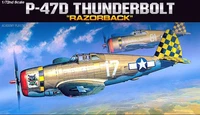 12492  авиация  P-47D "Razorback"  (1:72) 603550021756