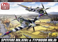 12512  авиация  Spitfire Mk.XIVC &amp; Typhoon Mk.IB "Annv.70 Normandy Invasion 1944" (1:72) 8809258927754