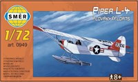 0949  авиация  Piper L-4 PLOVAKY/FLOATS  (1:72) 8594877009492