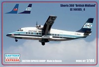 144105-4  авиация  Short-360 British Midland (1:144) 2000000100272