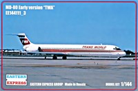144111-3  авиация  MD-80 Early version "TWA" (1:144) 2000000096643