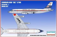 144144_1  авиация  Авиалайнер CV880 JAL  (1:144) 2000000165875