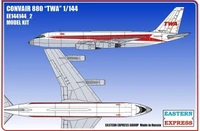 144144_2  авиация  Авиалайнер Convair 880 TWA  (1:144) 2000000165882
