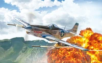 1452  авиация  F-51D Mustang Korean War  (1:72) 8001283014526