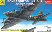 207268  авиация  Бомбардировщик Б-17 "Летающая крепость" (1:72) 4607061763064