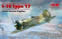 32005  авиация  И-16 тип 17, WWII Soviet Fighter  (1:32) 2000000129303