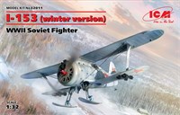 32011  авиация  И-153 "Чайка" (на лыжах), WWII Soviet Fighter  (1:32) 2000000099972