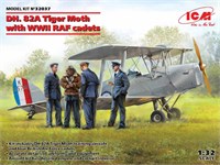 32037  авиация  DH. 82A Tiger Moth with WWII RAF cadets  (1:32) 4823044407798