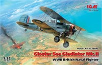 32042  авиация  Gloster Sea Gladiator Mk.II , WWII British Naval Fighter  (1:32) 2000000162911