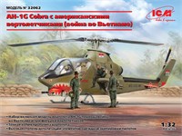 32062  авиация  AH-1G Cobra с американскими вертолетчиками (война во Вьетнаме)  (1:32) 4823044407774