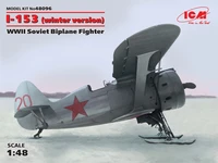 48096  авиация  И-153 "Чайка" зимний вариант на лыжах (1:48) 2000000070520