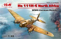 48265  авиация  He 111H-6 North Africa, WWII German Bomber  (1:48) 2000000103785