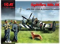48801  авиация  Spitfire Mk.IX с пилотами и техниками (1:48) 2000000003405