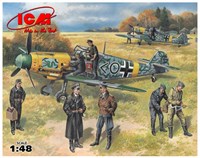 48803  авиация  Bf 109F-2 с пилотами и техниками (1:48) 2000000003429