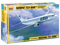 7019  авиация  Боинг 737-800  Пассажирский авиалайнер  (1:144) 4600327070197