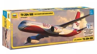 7023  авиация  Ту-204-100 Пассажирский авиалайнер    (1:144) 4600327070234