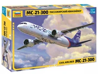 7033  авиация  МС-21-300  Пассажирский авиалайнер   (1:144) 4600327070333
