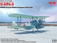 72244  авиация  U-2/Po-2, WWII Soviet Multi-Purpose Aircraft  (1:72) 2000000172217