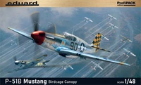 82107  авиация  P-51B Mustang Birdcage Canopy ProfiPACK edition  (1:48) 8591437590674