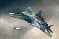 87257  авиация  Russian T-50 PAK-FA  (1:72) 6939319272577