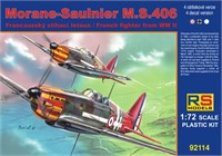 92114  авиация  Morane Saulnier MS.406  (1:72) 2000000185729