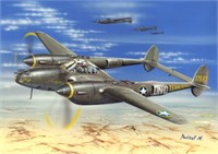 92116  авиация  P-38F Lightning  (1:72) 4580314908217