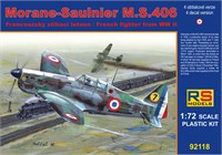 92118  авиация  Morane Saulnier MS.406 France 1940  (1:72) 2000000185736