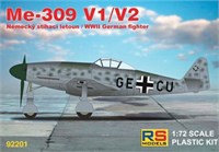 92201  авиация  Me 309 V1/V2  (1:72) 8594183912011