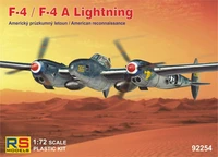 92254  авиация  Lockheed F-4/F-4A Lightning American Reconnaissance  (1:72) 2000002216308